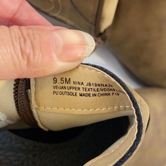 New JBU zipper ankle brown boots size 9.5 - Picture 8 of 8